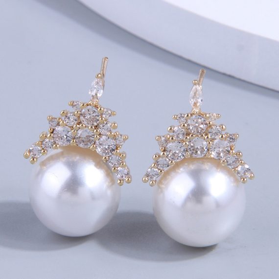 Elegant/Beautiful/Attractive Alloy With Round Cubic Zirconia Earrings