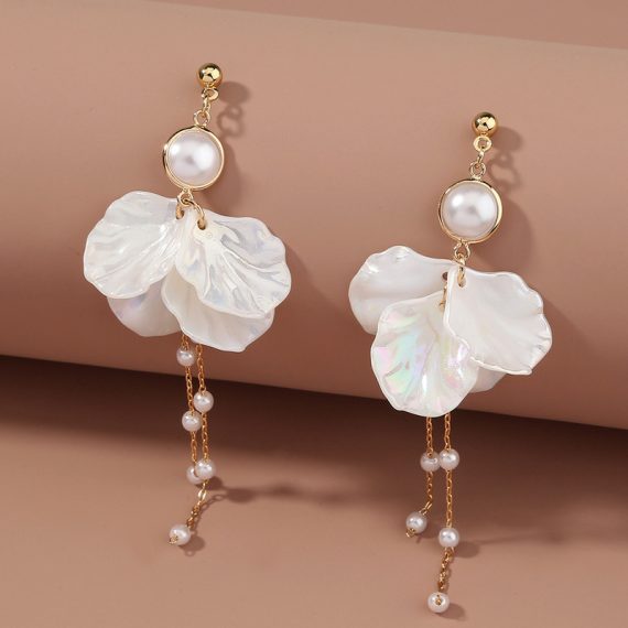 Bridesmaid Gifts - Non-Personalized Shiny Fascinating Graceful Alloy Imitation Pearls Earrings