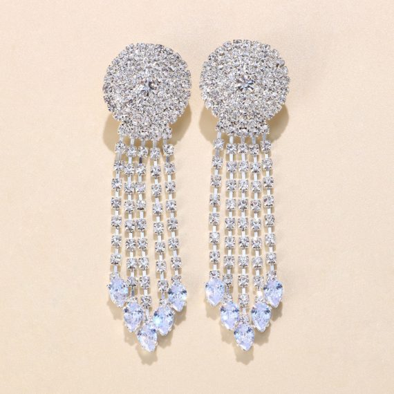 Fashionable/Classic/Attractive Alloy With Round Rhinestone Earrings