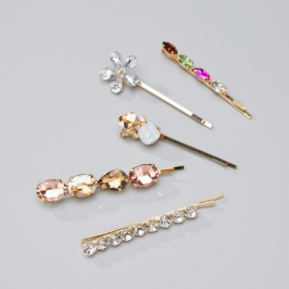 Hairpins/Headpiece/Everyday Headpiece Unique/Stylish/Pretty/Romantic With Crystal (Set of 5)