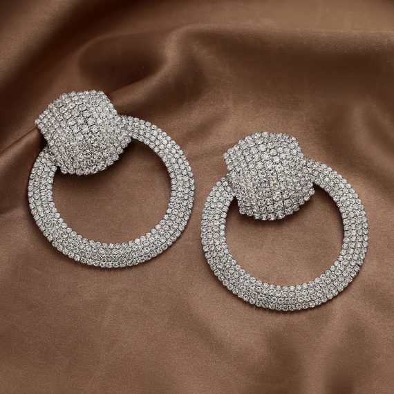 Elegant/Beautiful/Classic/Attractive Alloy/Rhinestones With Round Rhinestone Earrings