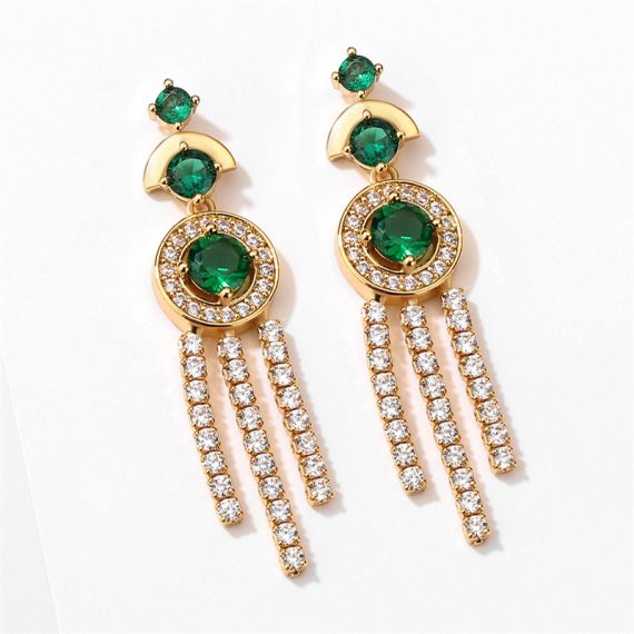 Elegant/Classic/Attractive Alloy With Round Crystal/Cubic Zirconia Earrings