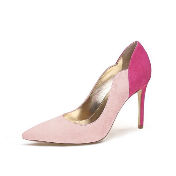 Women's Suede Stiletto Heel Pumps Closed Toe shoes
