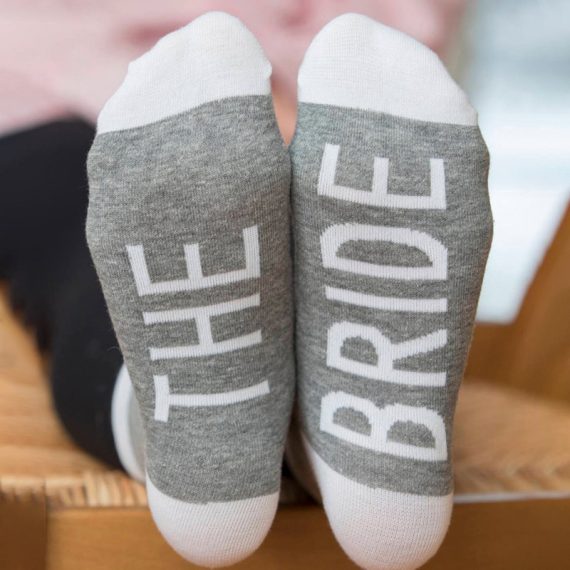Bride Gifts - Non-Personalized Beautiful Simple Cotton Sock