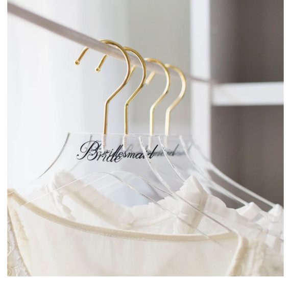 Bridesmaid gifts - Personalized Elegant Acrylic Name Hanger