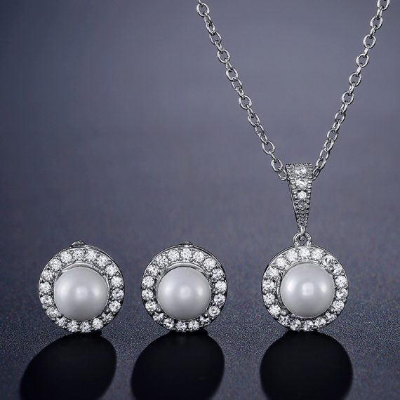 Elegant/Classic/Attractive Alloy With Round Pearl Jewelry Sets