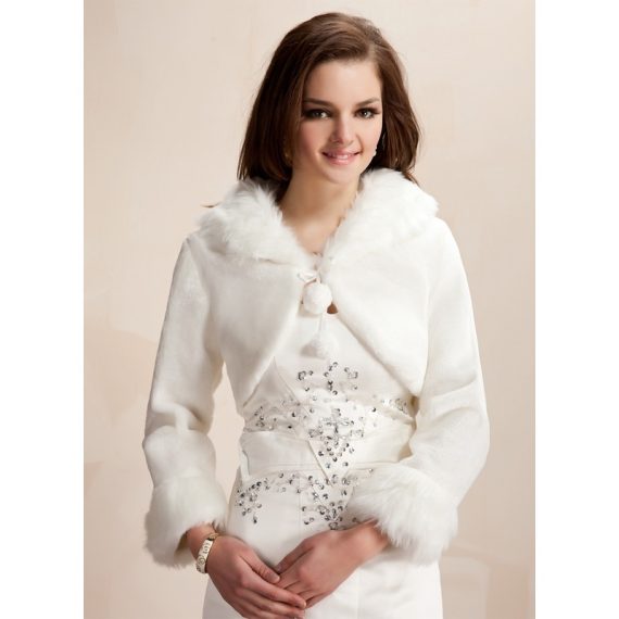 Faux Fur Wedding Wrap