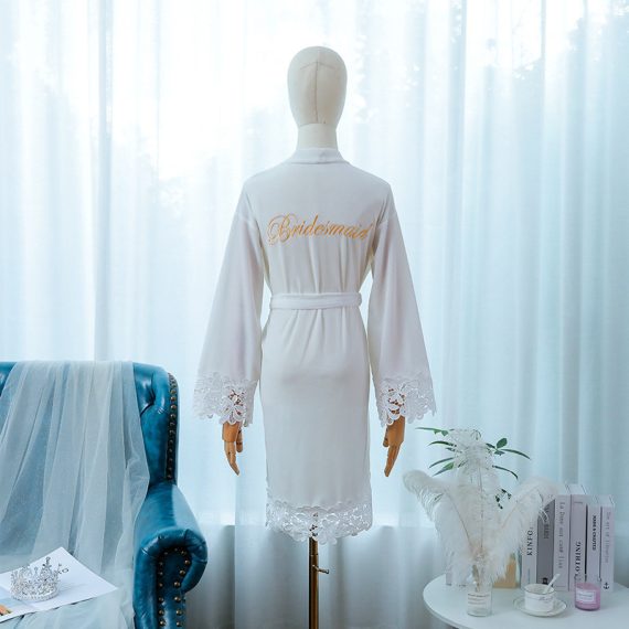 Bridesmaid Gifts - Non-Personalized Sexy Fascinating Graceful Suede Robe