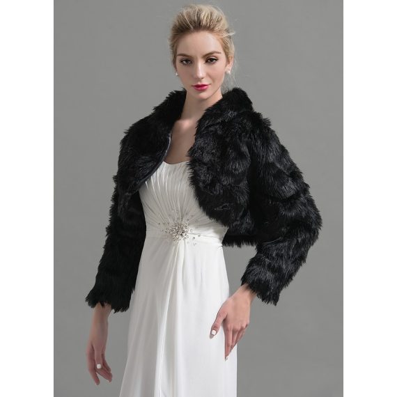 Faux Fur Wedding Wrap