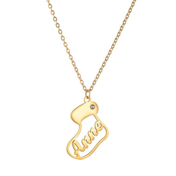 Bridesmaid Gifts - Personalized Special Fancy Stainless Steel Name Necklace
