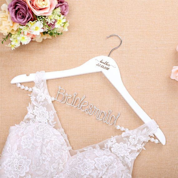 Bridesmaid Gifts - Personalized Beautiful Wooden Hanger