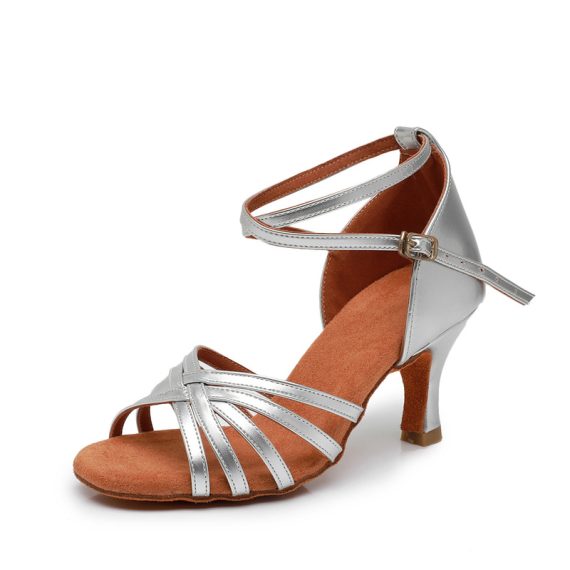 Women's Leatherette Latin With Adaptable Strap Dance Shoes