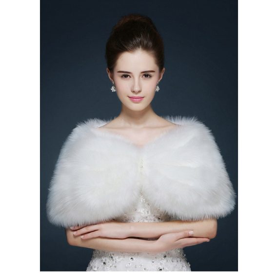 Faux Fur Fashion Shawl