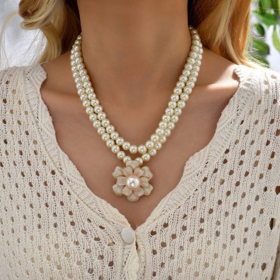 Bridesmaid gifts - Non-personalized Beautiful Elegant Shiny Alloy Imitation Pearls Necklace