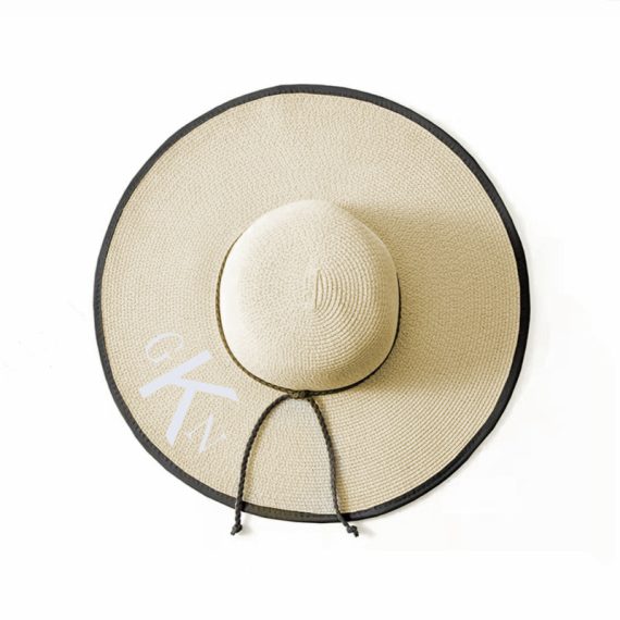 Bridesmaid Gifts - Personalized Beautiful Classic Elegant Vintage Straw Hat