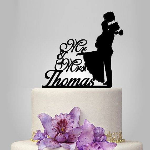 Personalized "Mr. & Mrs."/Happy Couple Acrylic Cake Topper