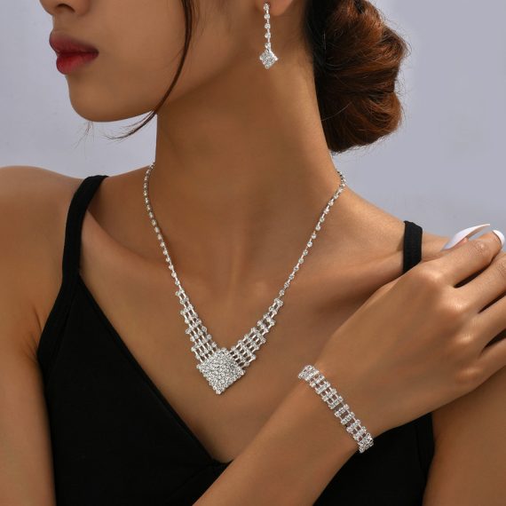 Elegant/Beautiful/Attractive Alloy With Round Rhinestone Jewelry Sets