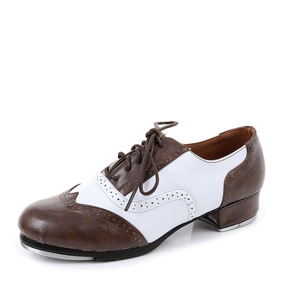 Unisex Leather Tap & Character shoes With Adaptable Strap Dance Shoes
