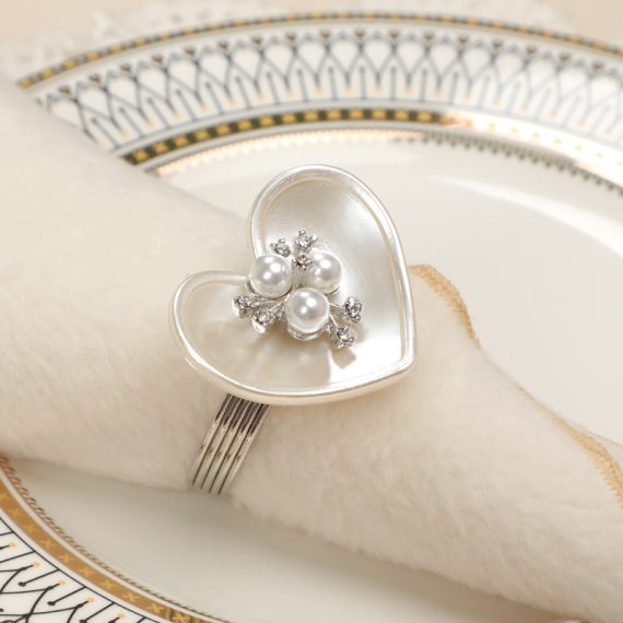 Bridesmaid Gifts - Non-Personalized Graceful Alloy Imitation Pearls Napkin Ring