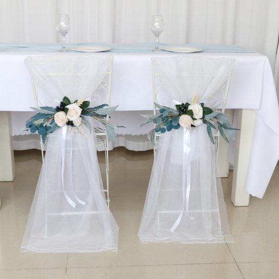 Free-Form Silk Flower Decorations/Wedding Bouquet sets (Sold in a single piece) - Tulle/Decoration Flowers