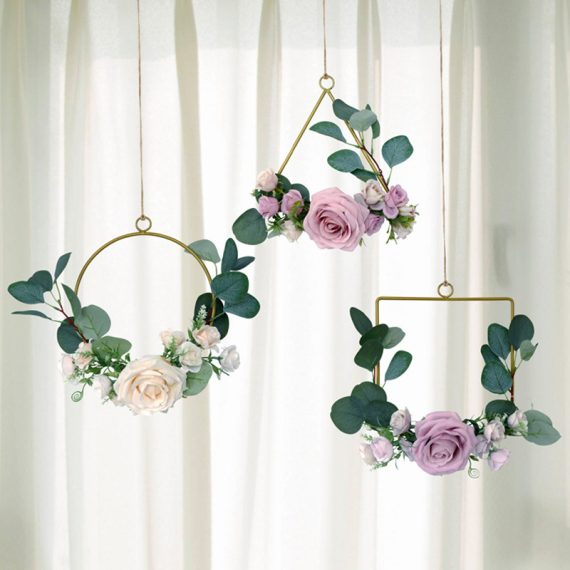 Free-Form Silk Flower Decorations/Wedding Bouquet sets (set of 3 pieces) -