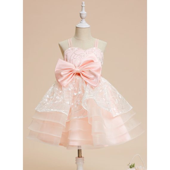 A-line Sweetheart Knee-Length Tulle Flower Girl Dress