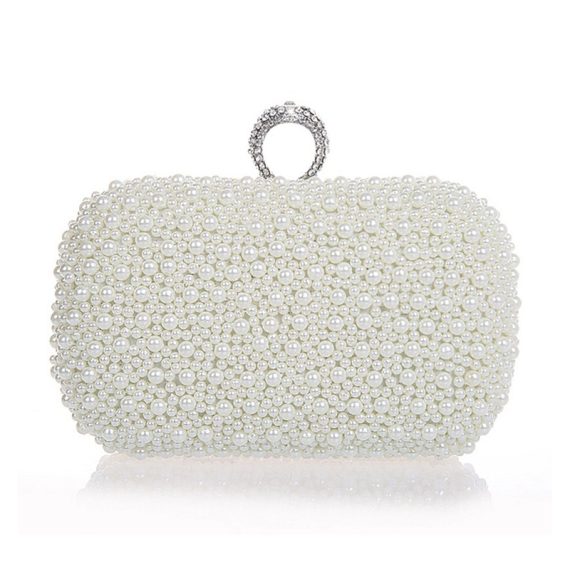 Imitation Pearl Elegant Clutch Bags