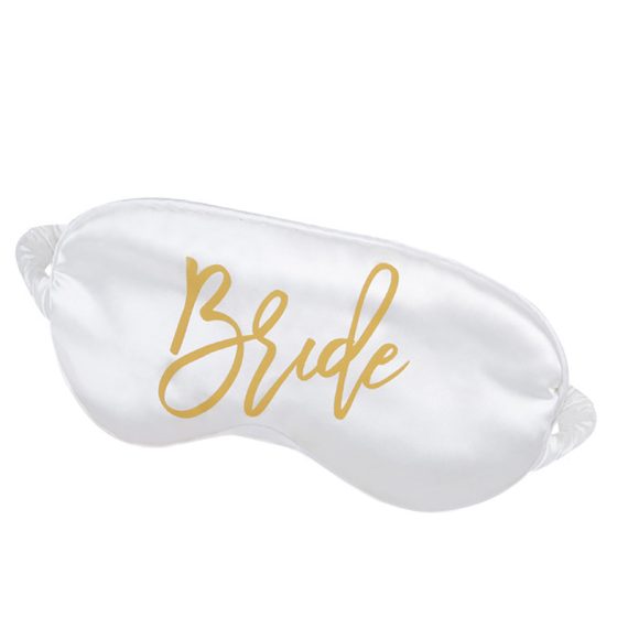 Bride Gifts - Personalized Charmeuse Eye Mask