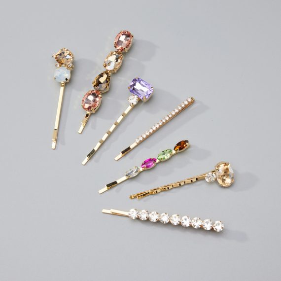 Hairpins/Headpiece/Everyday Headpiece Unique/Stylish/Pretty/Romantic With Crystal (Set of 7)