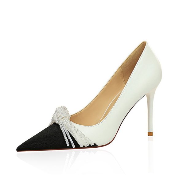 Women's Leatherette Stiletto Heel Pumps Closed Toe shoes