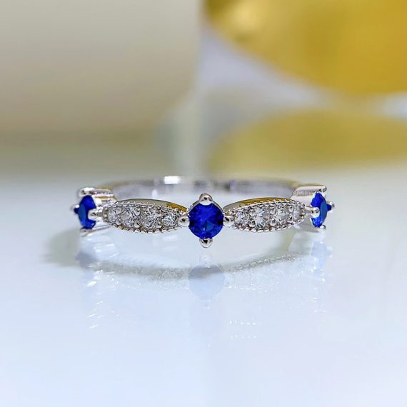 Women's Attractive/Classic/Elegant S925 Sliver With Round Cut Cubic Zirconia Rings