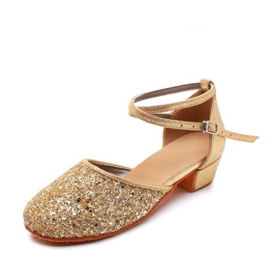Women's Glitter Latin With ankle strap Dance Shoes