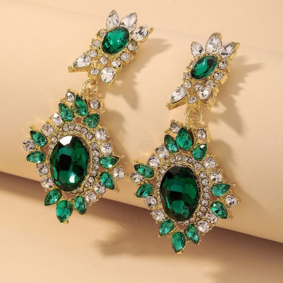 Fashionable/Classic/Attractive Alloy With Oval/Drop Crystal Earrings/Fashion jewelry
