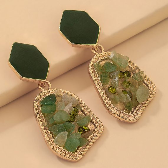 Elegant/Beautiful/Classic/Attractive Alloy/Natural Stone With Irregular Birthstone Earrings