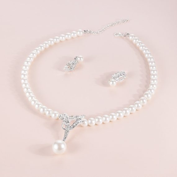 Bridesmaid gifts - Non-personalized Beautiful Elegant Shiny Alloy Imitation Pearls Rhinestones Jewelry Set