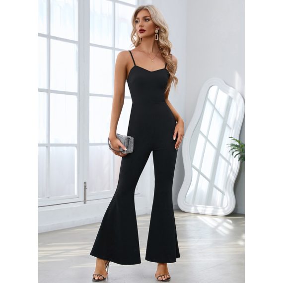 Mermaid Spaghetti Straps Sleeveless Elegant Polyester Midi Dresses