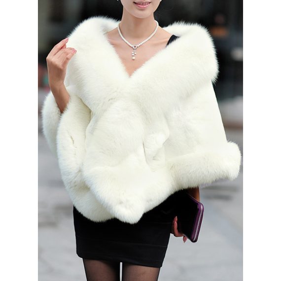 Faux Fur Fashion Shawl