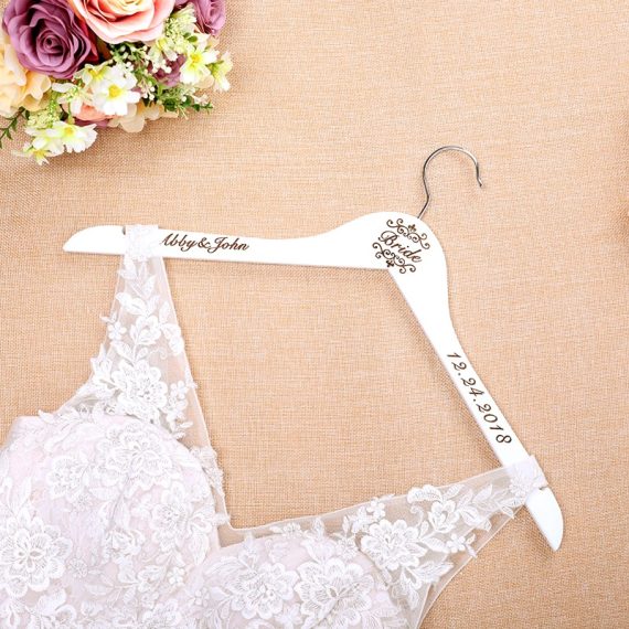 Bride Gifts - Personalized Classic Wooden Hanger