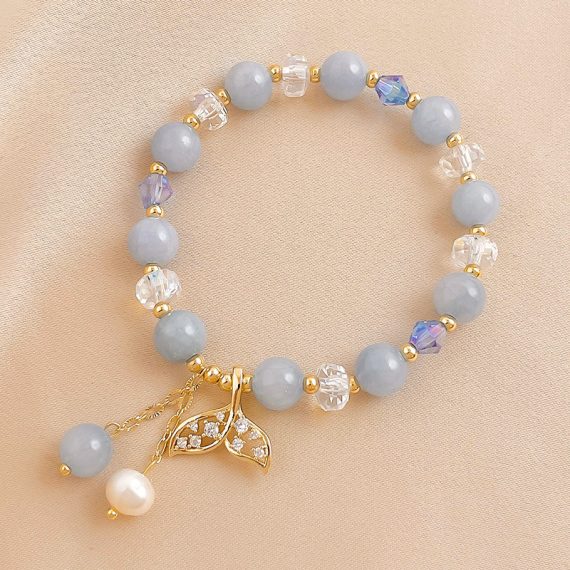 Bridesmaid Gifts - Non-Personalized Beautiful Classic Delicate Crystal Pearl Bracelet