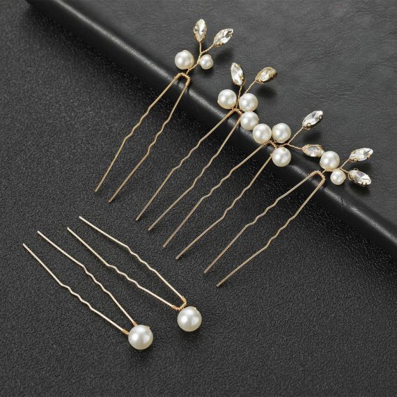 Hairpins/Headpiece With Pearl (Set of 6)