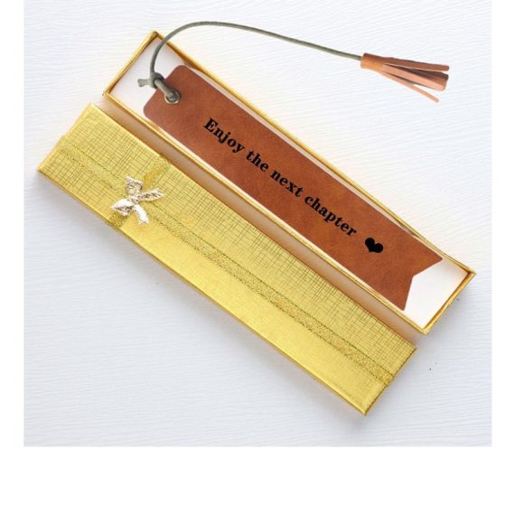 Groomsmen Gifts - Personalized Vintage Leather Bookmark