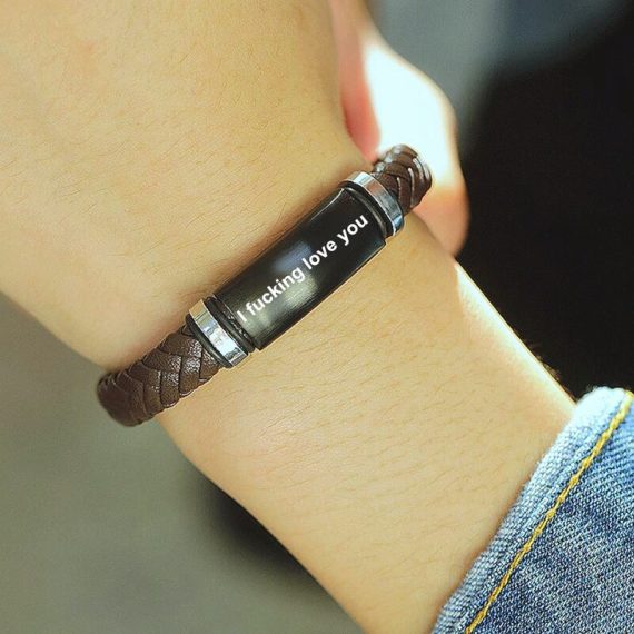 Groom Gifts - Personalized Attractive Beautiful Custom Men's Bracelets