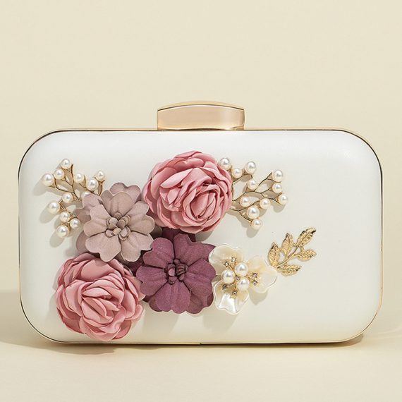 Flower/Imitation Pearl/Metal Clutch Bags