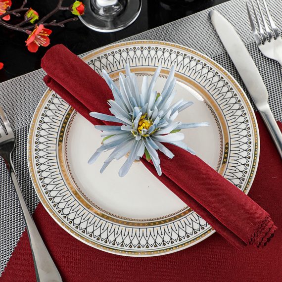 Bridesmaid Gifts - Non-Personalized Graceful Flax Cloth Napkin Ring