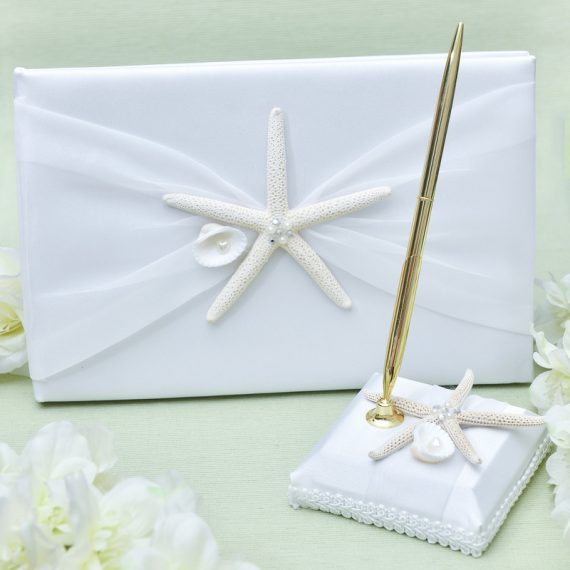 Bride Gifts - Non-Personalized Elegant Polyester Imitation Pearls Rhinestones Guestbook