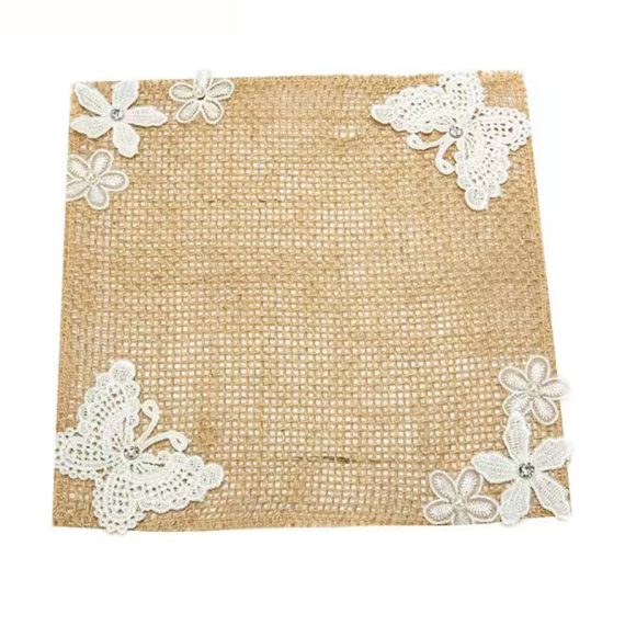 Bridesmaid Gifts - Classic Vintage Delicate Graceful Comely Flax Coaster
