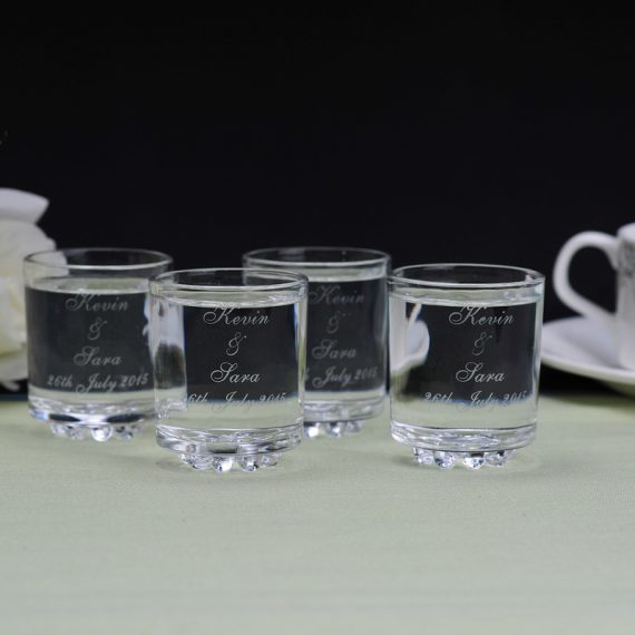 Groom Gifts - Personalized Romantic Custom Engraved Glass Whisky Glass