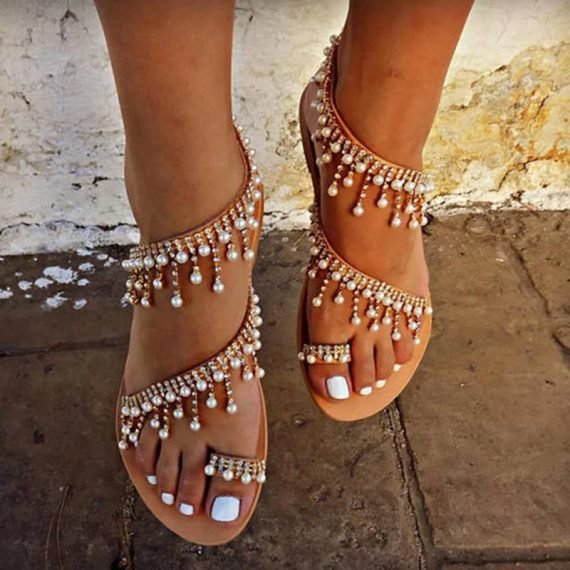 Women's Leatherette Flat Heel