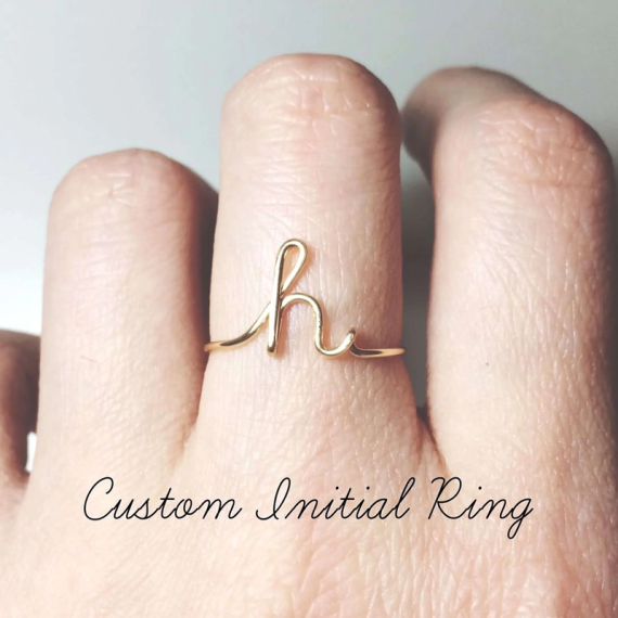 Bridesmaid Gifts - Personalized Beautiful Attractive Eye-catching Alloy Ring
