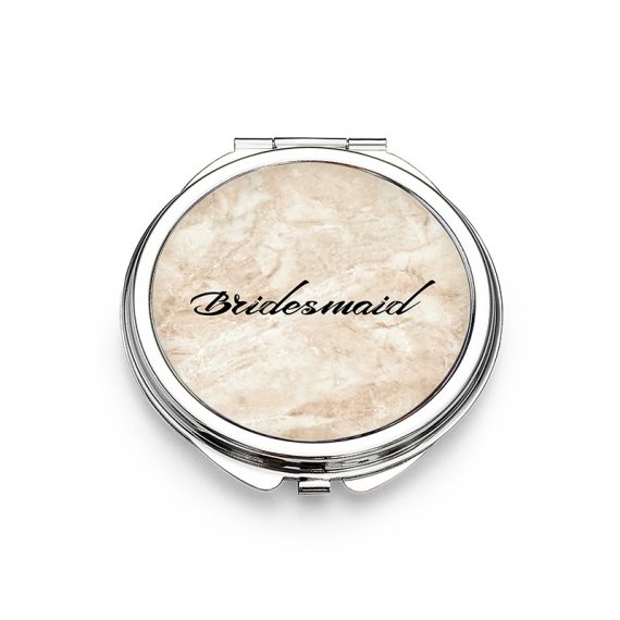Bridesmaid Gifts - Personalized Elegant Eye-catching Stainless Steel Compact Mirror